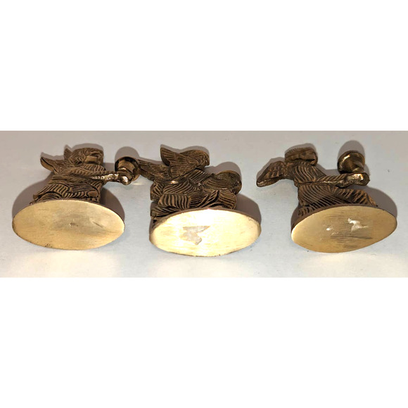 Set 3 Vintage Brass Angel Candle Holders in Original Box - Jainson Made in India - Picture 7 of 10